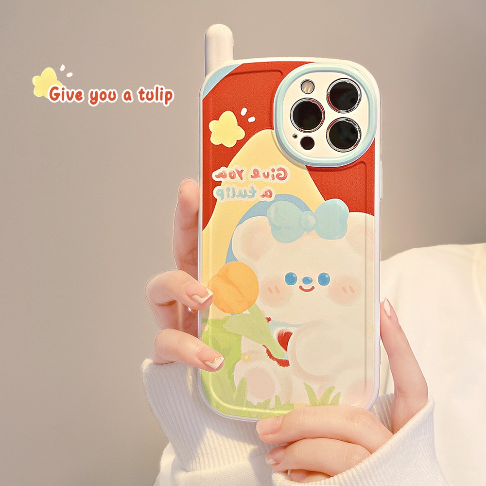 Soft Case Silikon Desain Kartun Beruang Lucu Untuk Iphone 11 12 13 PRO MAX