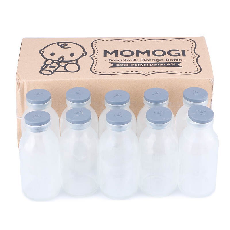 MOMOGI BOTOL KACA ASI 100ML ISI 10PCS