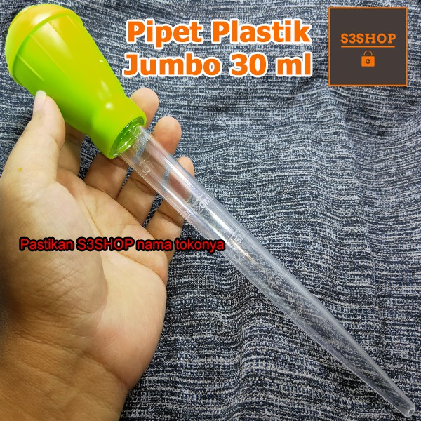 Pipet Jumbo Sifon Aquarium Soliter Aquascape Cupang Guppy 30ml