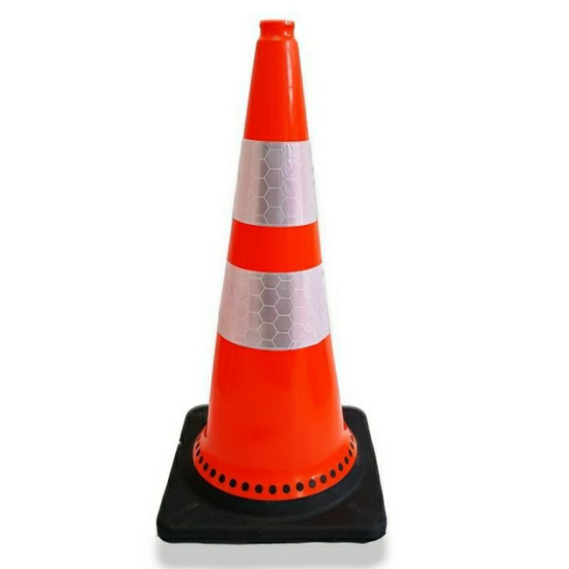 Traffic Cone Ruber 75 CM - Safety Cone Traffic Cone - Kerucut Safety bahan Karet