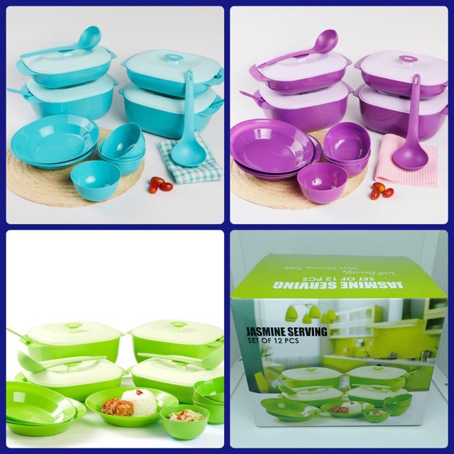 Tempat makan Jasmine set 12pcs