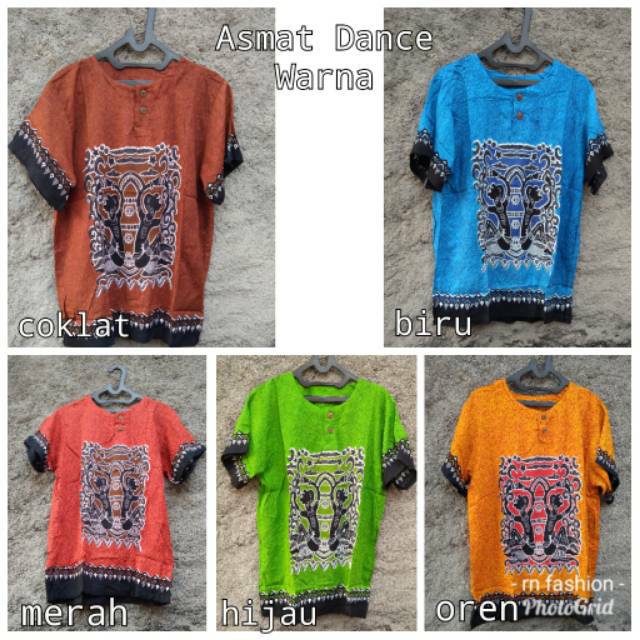 Asmat Dance Warna Baju Etnik Dashiki Lombok