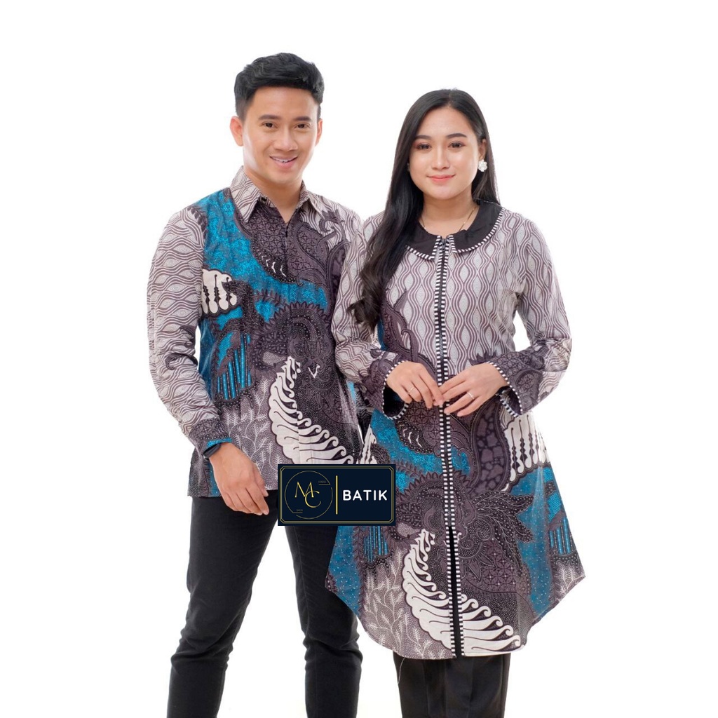 Baju Batik Couple | MC Batik Set Pakaian Batik Couple Terbaru M L XL XXL Jumbo