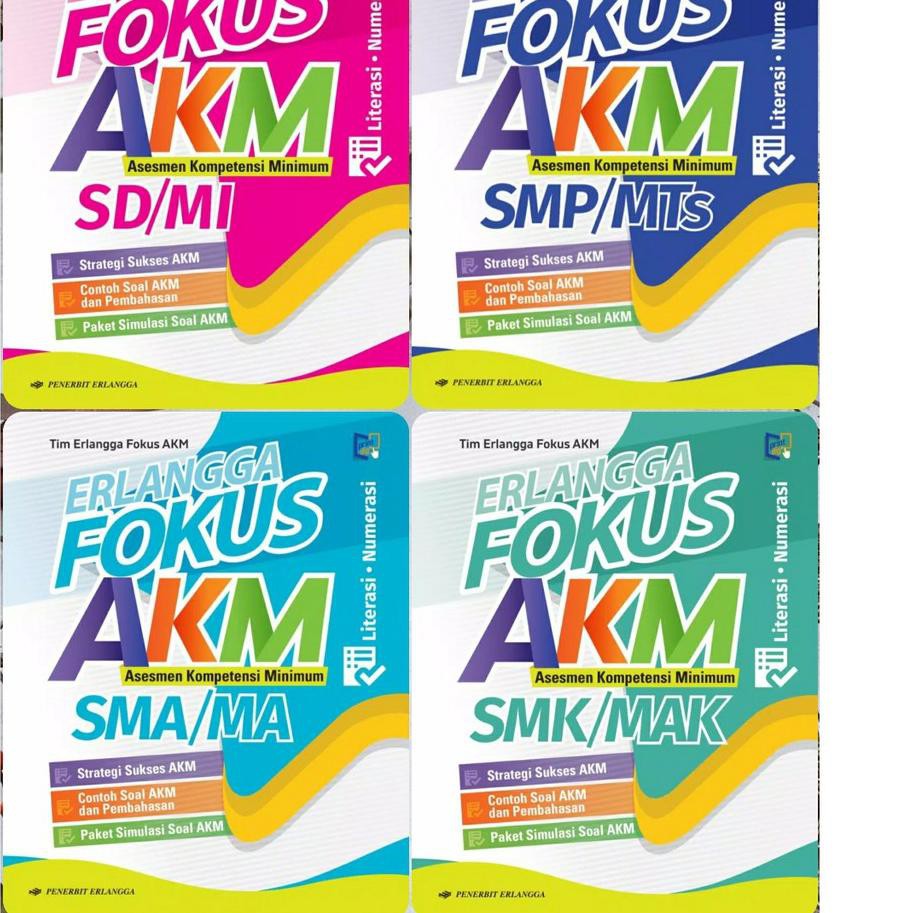 Diminati BUKU SOAL SUKSES AKM UN SD SMP SMA SMK 2021  SELLER ERLANGGA .,