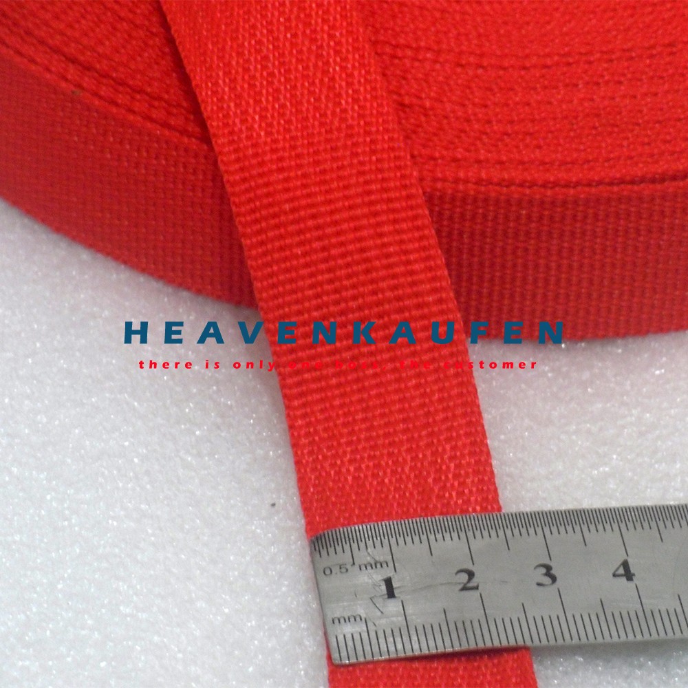 Tali Webbing Merah 2,5 cm Meteran/Rol