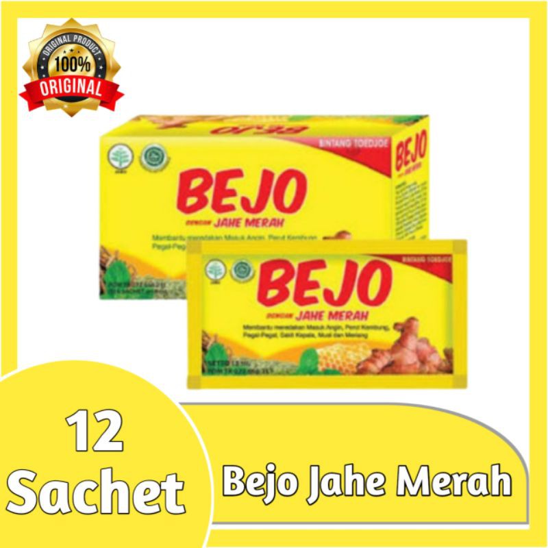 BEJO MASUK ANGIN JAHE MERAH 1 BOX ISI 12 SACHET