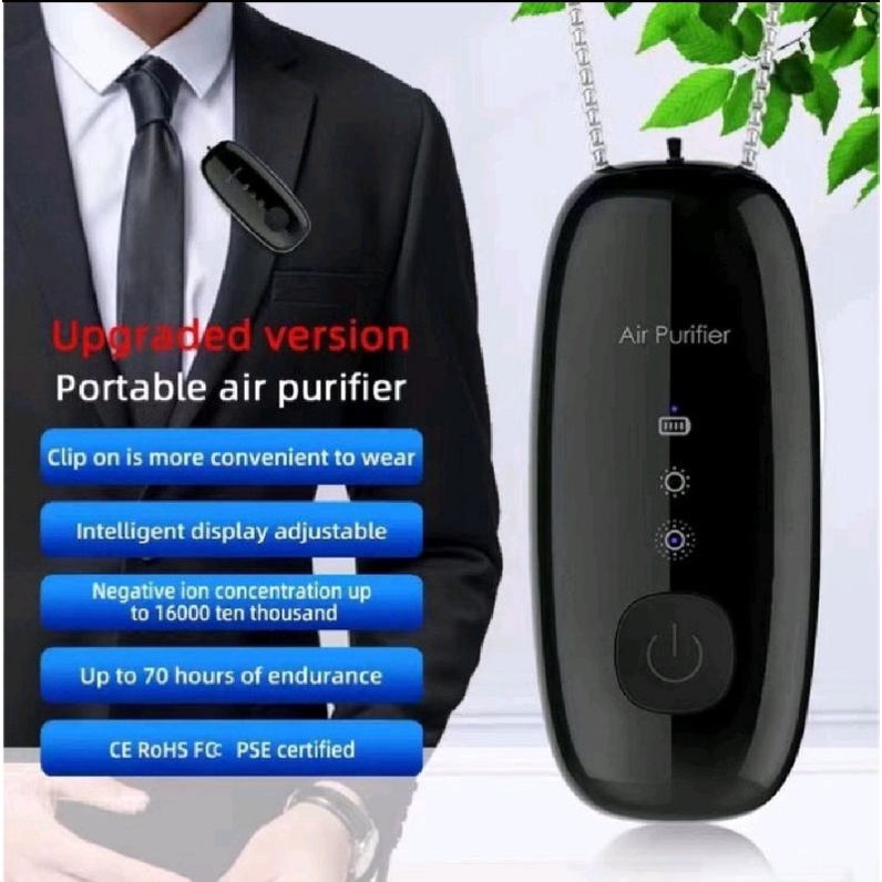 Kalung Air Purifier ion Necklace Portable Air purifier pembersih udara