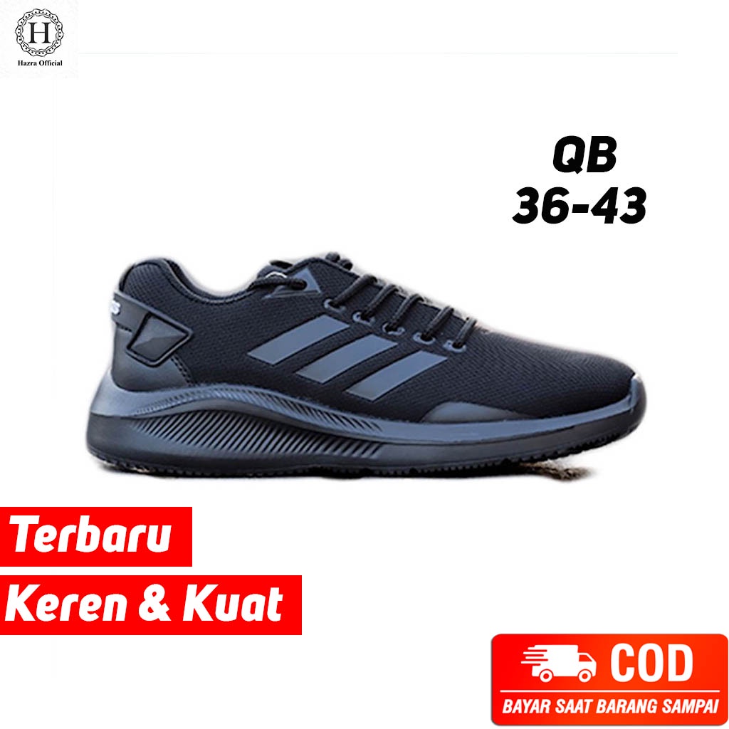 SNEAKERS PRIA WANITA HITAM SEPATU SEKOLAH ANAK SMP SD SMK SMA EKSCLUSIVE TERBARU