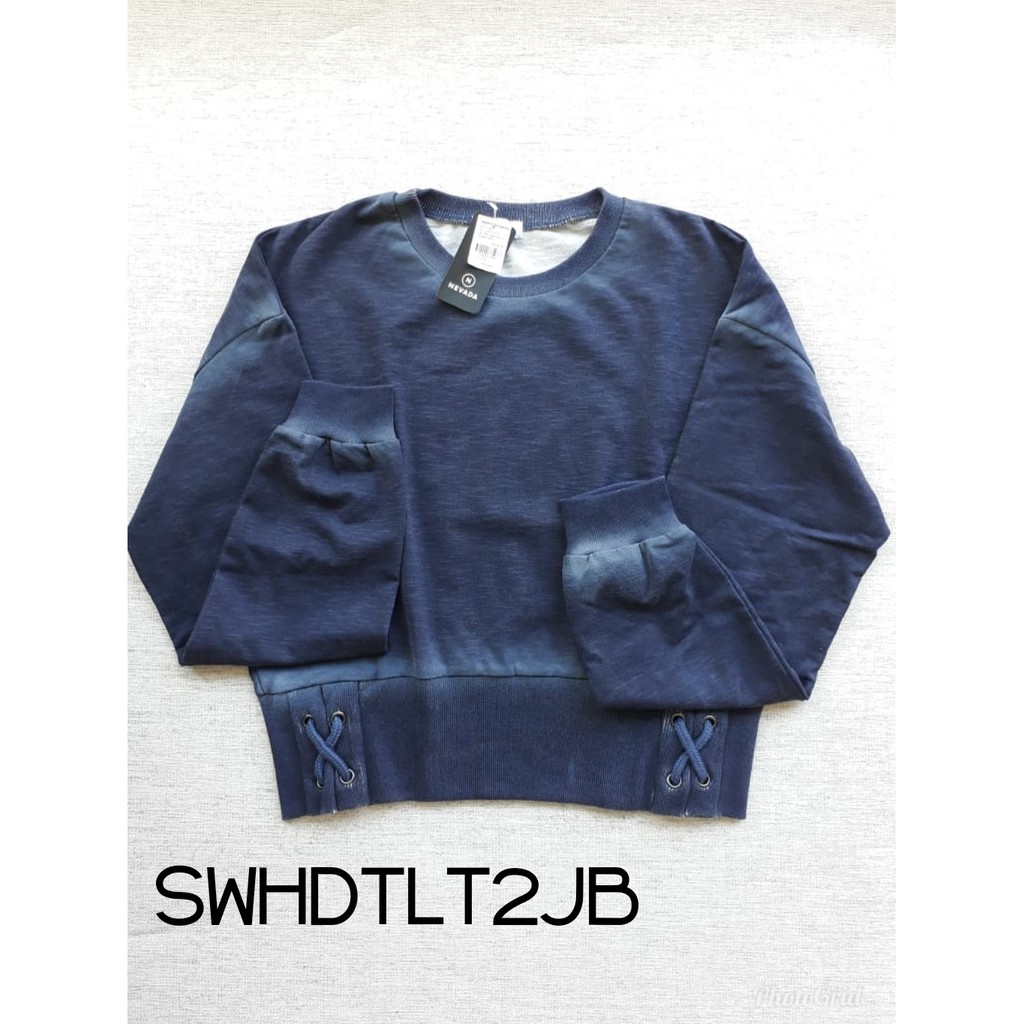 Sweater Motif Jeans Pinggang Karet Brand MATAHARI Nevada