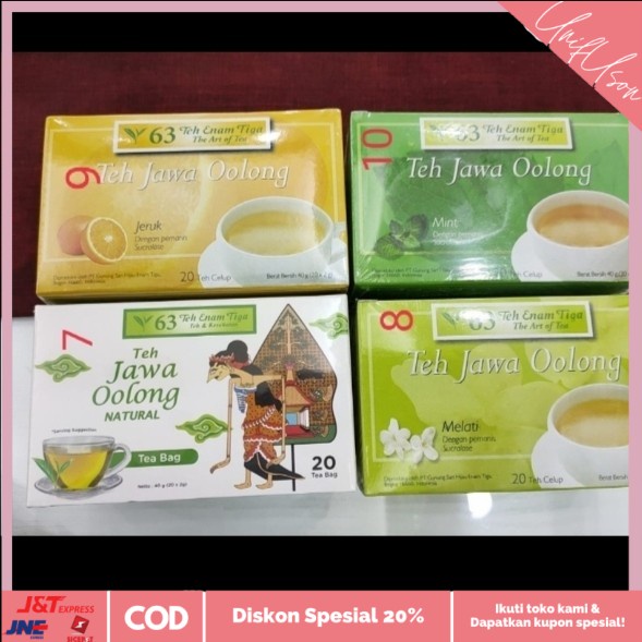 

⭐COD⭐ teh kesehatan / teh 63 kantong campur rasa..silahkan no dicatatan