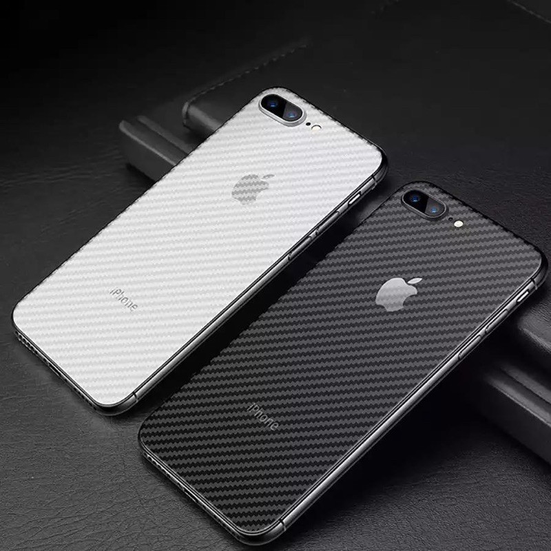 Skin Carbon iPhone 5 5G 5S 6 6G 6S 7 8 6+ 7+ 8+ PLUS antigores belakang Garskin Sticker