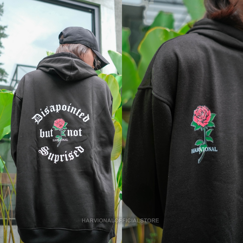 Parisdivarious Sweater Hoodie Jemper Suprised Rose FC Bahan Fleece Size S - XXL (Pria &amp; Wanita)