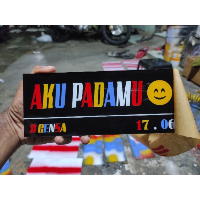 plat nomor variasi akrilik custom ( satu )