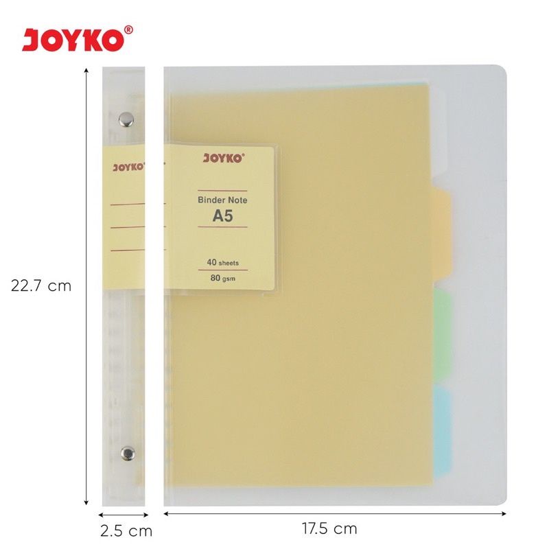 

joyko binder note cover transparant A5-TP-P519