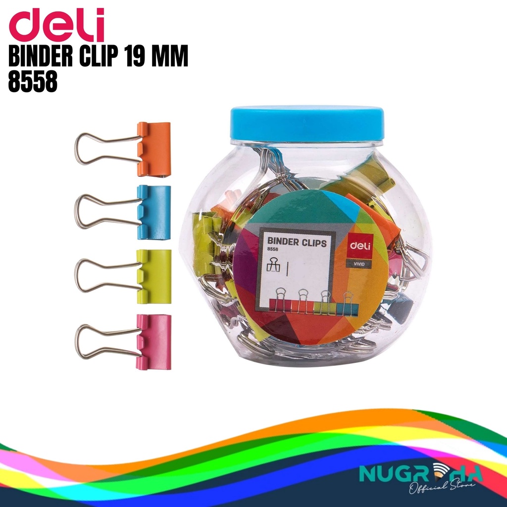 

PENJEPIT KERTAS / BINDER CLIP WARNA DELI 8558