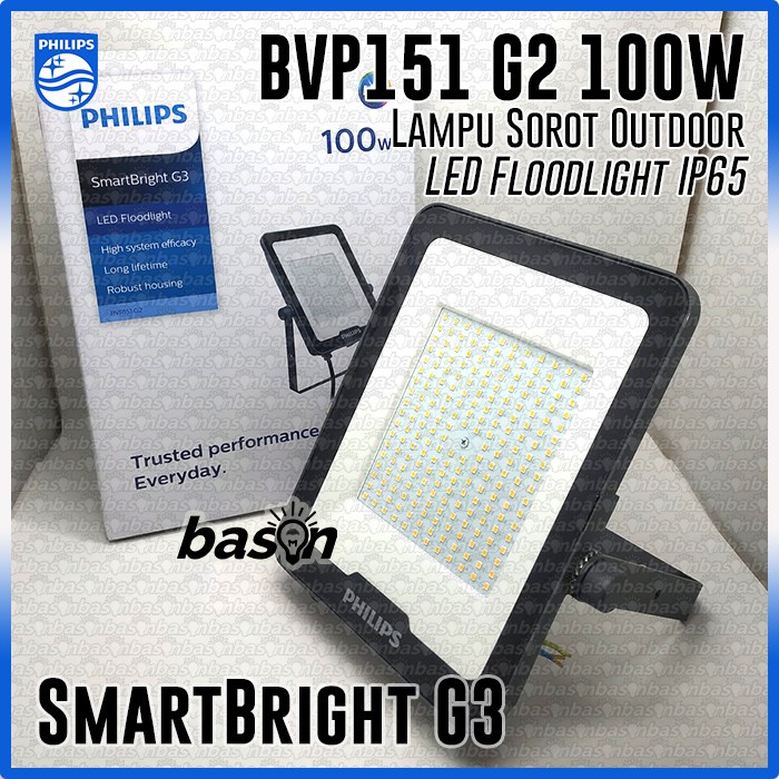 PHILIPS BVP151 100W LED Flood Light G2 IP65 - Lampu Sorot Outdoor