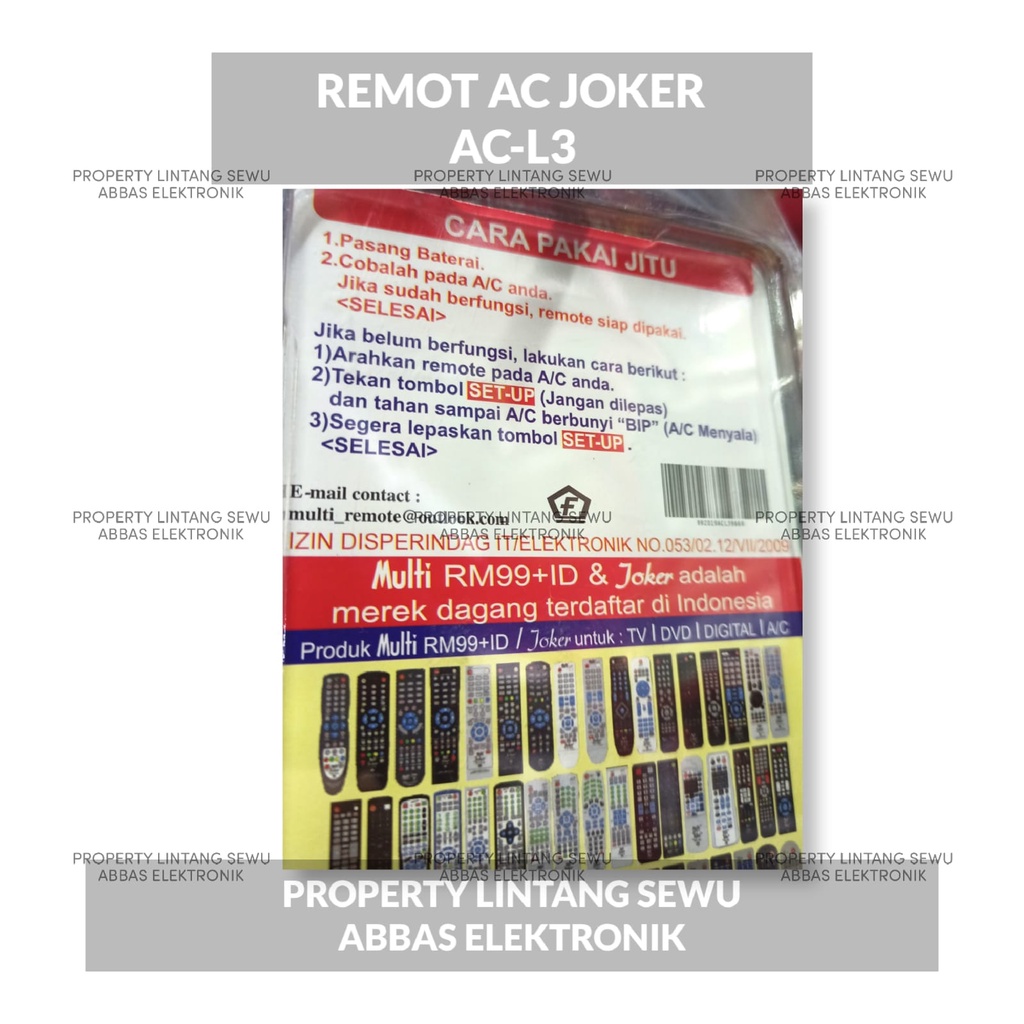 REMOT AC LG REMOT CONTROL AIR CONDITIONER LG