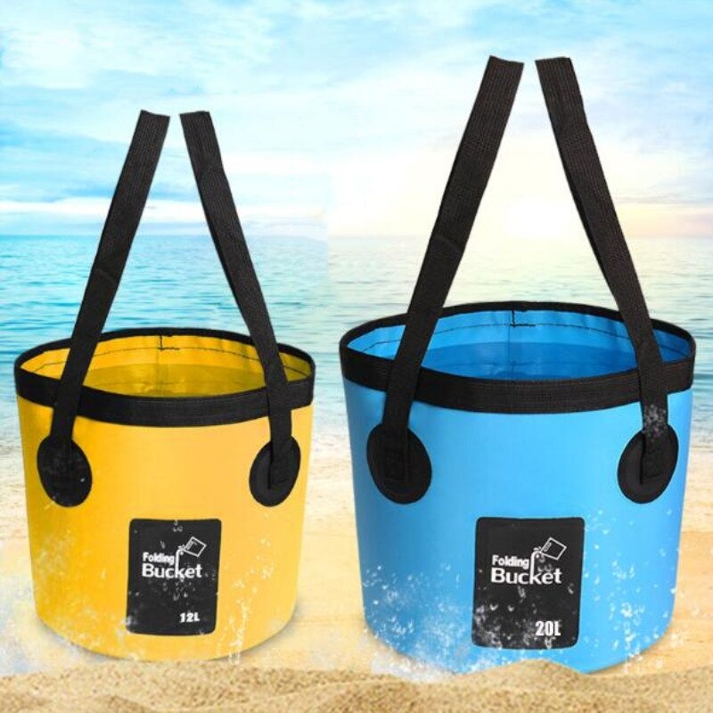 Ember Mancing Serbah Guna Folding Fishing Bucket Fish Container 20L - D8524