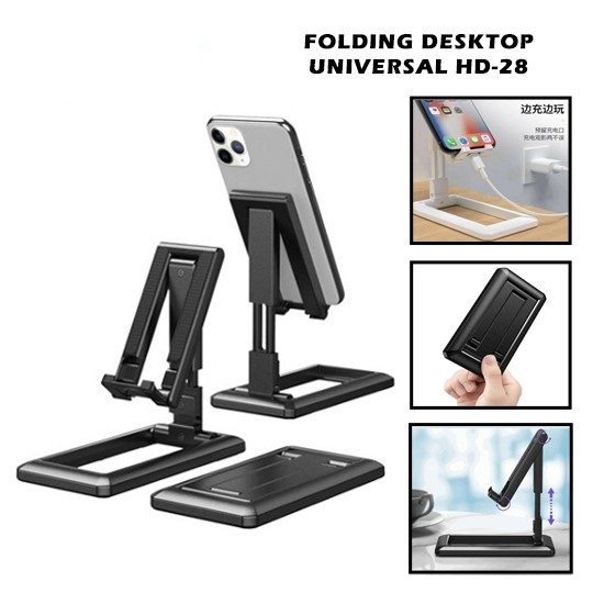 Holder Universal HD-28 Folding Desktop Adjustable Handphone Tablet