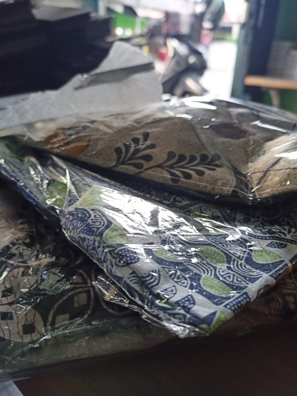 Atasan Batik Wanita Dolby Dolbi Dobby Doby Tenun Sutra Halus Best Seragam