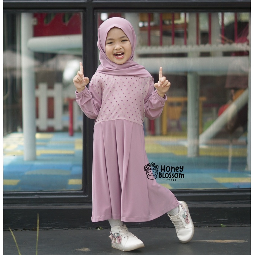 HONEYBLOSSOM gamis bayi perempuan cantik / gamis bayi perempuan 1 tahun alesha series