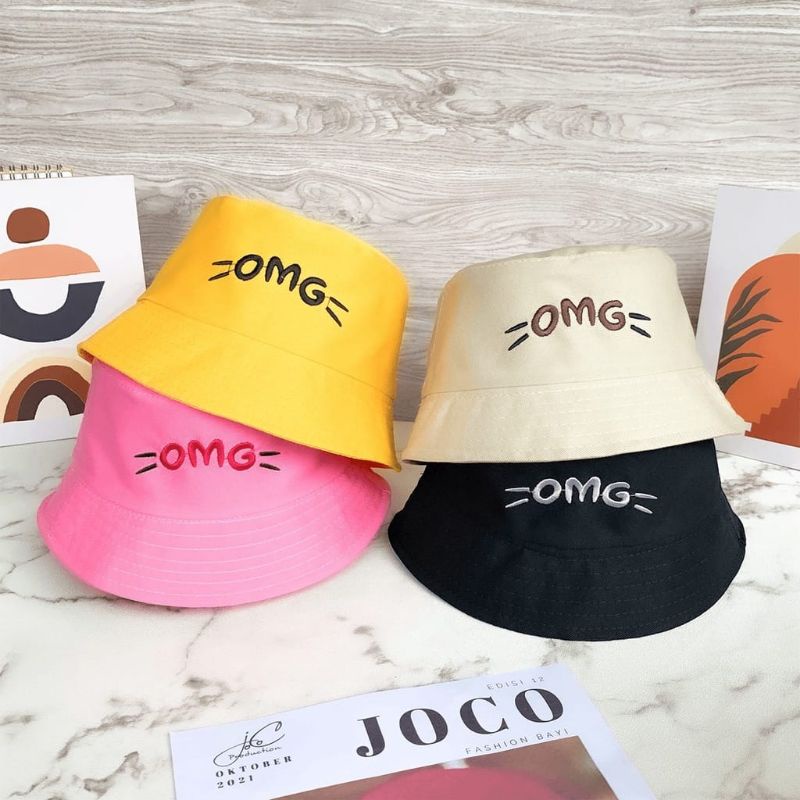 Topi anak bucket OMG/topi anak bordir/topi anak unisex