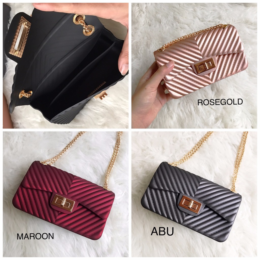 PROMO Tas Wanita Chanel Cevron Mini Jelly Impor 18cm
