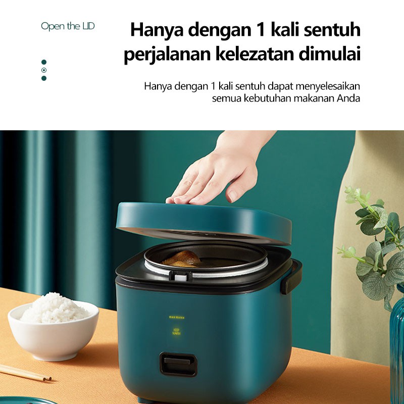 SALE!! Rice Cooker HRRC03 magic com Portable Anti lengket/Travel version/ rice cooker mini/0.8L green/white