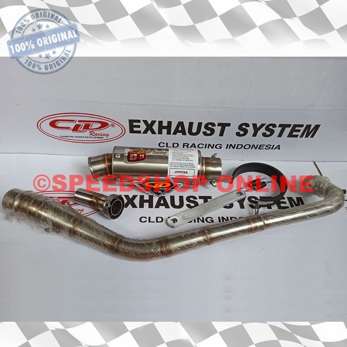 knalpot cld yamaha jupiter z vega r type c3 bulat oval doff underbone 155cc