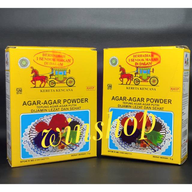 

KERETA KENCANA AGAR-AGAR POWDER (12 Pcs)