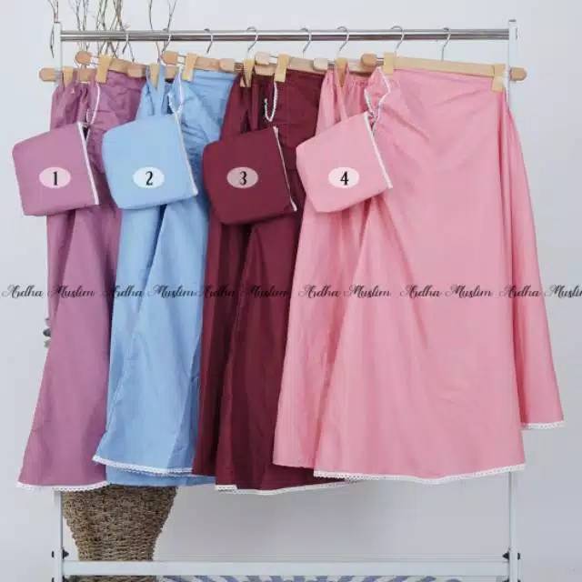 MUKENA KATUN SABILLA  POLOS WARNA