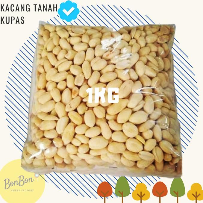 KACANG TANAH MENTAH 1KG / KACANG TANAH KUPAS UKURAN SUPER BESAR