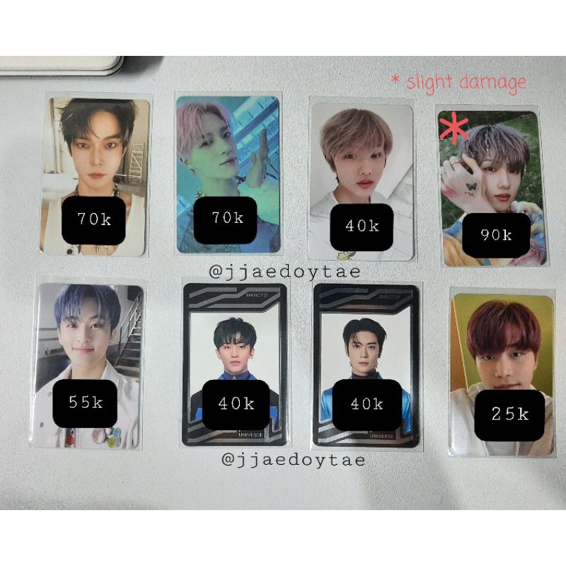 [OFFICIAL] PHOTOCARD PC doyoung chatarsis jeno frozen digi glimo jisung cafe jisung nabi