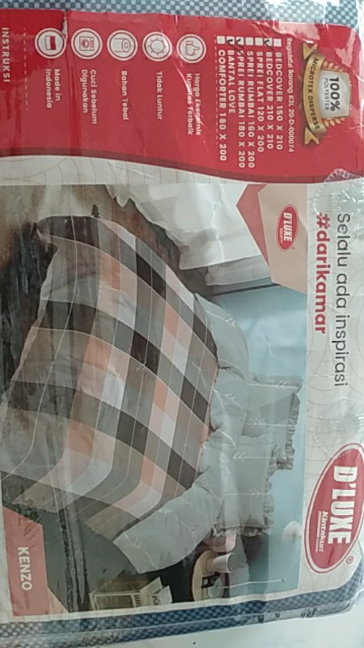 Kintakun Sprei Rumbai 180x200 Motif Eva Abel Albany Fiji Hannah Arthur Chloe - King 180 Sp P3 Seprai