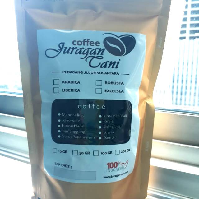 

Kopi juragan tani Arabika Toraja 200 gram