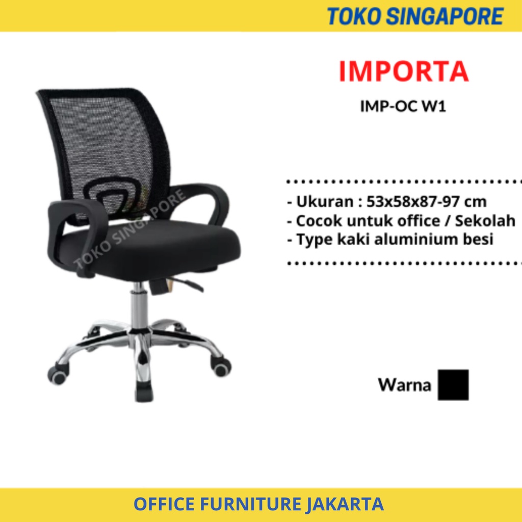 Kursi Jaring Hitam Importa IMP-OC-W1