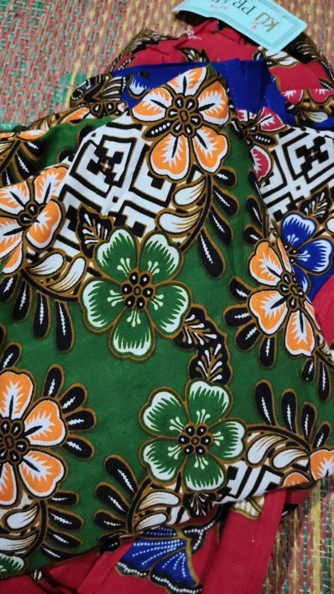 Setelan Celana Pendek Batik Kencana Ungu Prabu