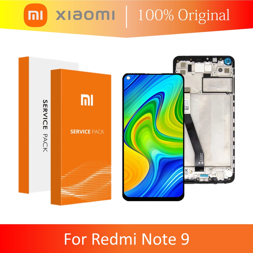 [ CHECK.ID ] LCD + FRAME XIAOMI REDMI NOTE 9