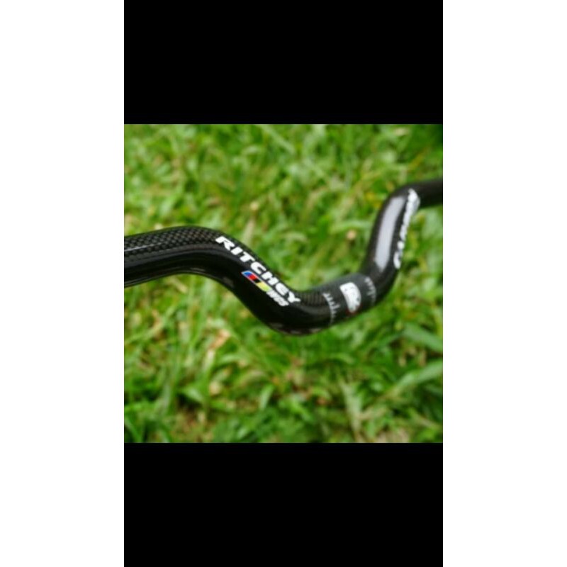 Handlebar Stang Carbon Ritchey Riser buat Sepeda Lipat Brompton Dll