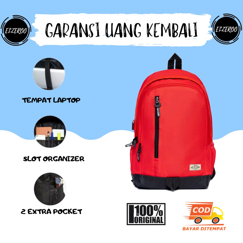 TAS RANSEL PRIA WANITA HEYLOOK FULLFARE