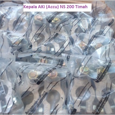 Kepala Pala Aki Accu NS 200 bahan Timah Universal satu set 2pcs