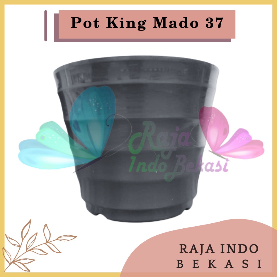 Pot King Mado 37 Hitam Diameter Atas 30 Cm Garden Of Love Pot Plastik Besar Jumbo 40 50 60 Cm Untuk Tanaman Murah Grosir