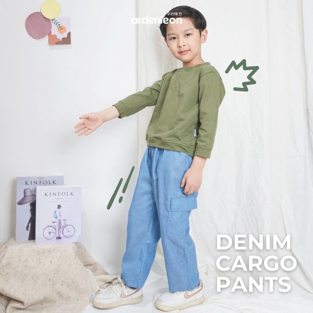 Ardenleon - Casual Denim Cargo Pants