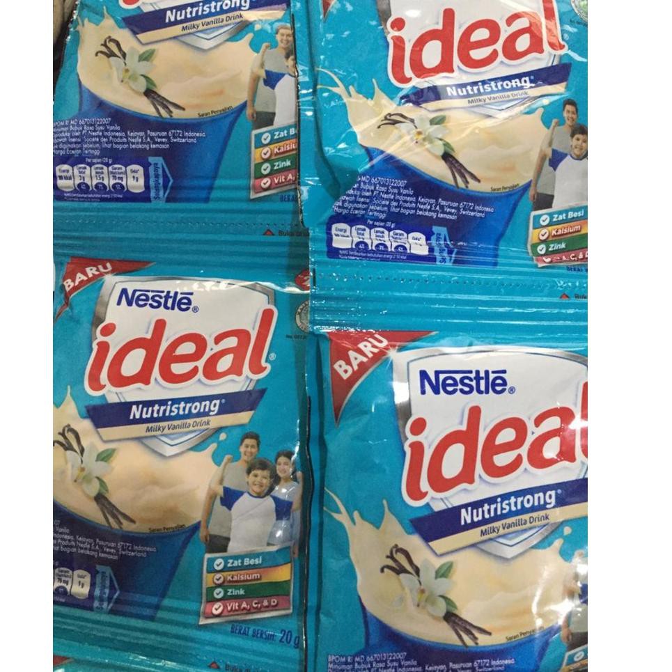 

DISKON Susu ideal nestle susu bubuk vanilla isi 10 sachet