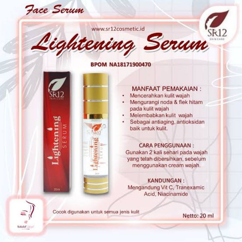 Lightening serum/serum pencerah herbal/serum SR12 LD FORCE