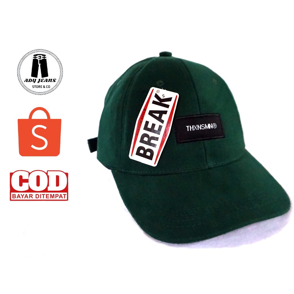 TOPI DISTRO PRIA/TOPI BASEBALL THANKSINSOMNIA LABEL HITAM