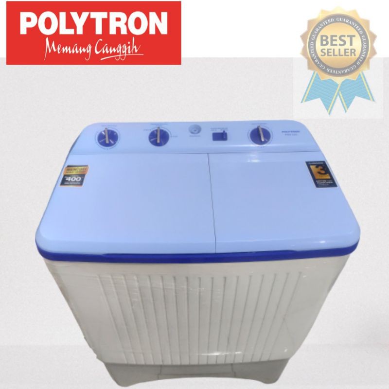 MESIN CUCI POLYTRON 2 Tabung PWM 7073 (7KG) MESIN CUCI 2 TABUNG 7KG