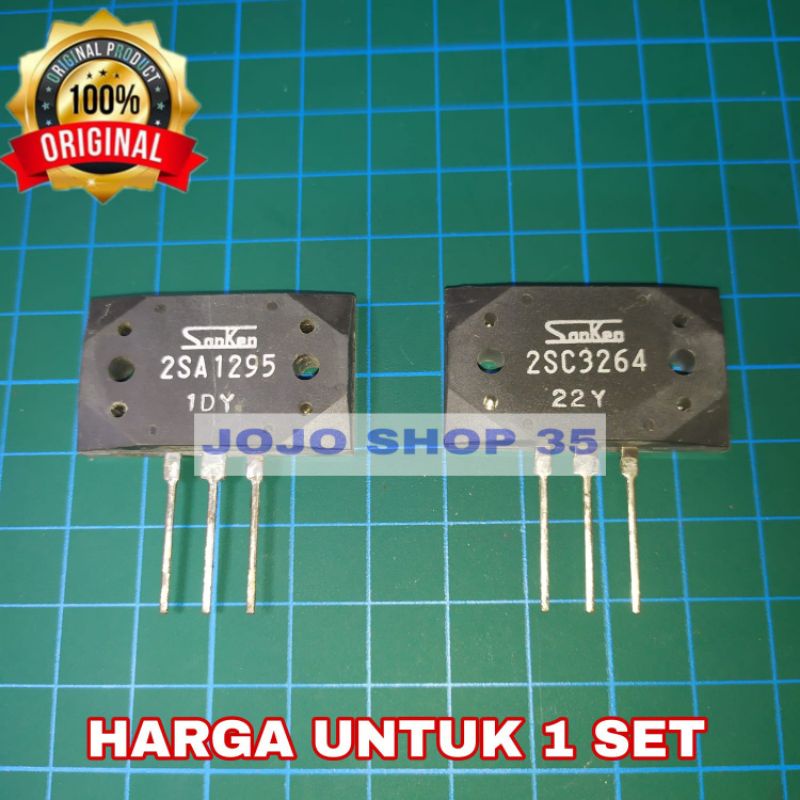 Transistor ASLI SANKEN 2SA1295 2SC3264 A1295 C3264 SA1295 SC3264 SA 1295 C 3264 ASLI ORIGINAL JEPANG