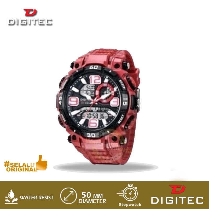 Jam Tangan Pria Digitec DA-2030T RD-4W / DA2030T Original Murah