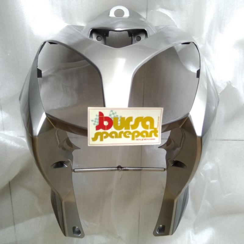 Tameng Lampu Depan Leg Shield Yamaha Nouvo Z Silver Original